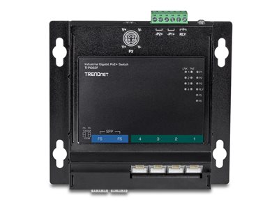 TRENDnet 6-Port Industrial Gigabit PoE+ WallMount Front Acc. TRENDnet 6-Port Industrial Gigabit PoE+ WallMount Front Acc. von Trendnet
