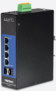 TRENDnet TI-G642I - Switch - nicht verwaltet - 4 x 10/100/1000 + 2 x Gigabit SFP - an DIN-Schiene montierbar - Gleichstrom - Sonderposten von Trendnet