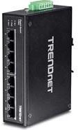 TRENDnet TI-G80 - Switch - nicht verwaltet - 8 x 100/1000/10000 - an DIN-Schiene montierbar, wandmontierbar - Gleichstrom (TI-G80) von Trendnet