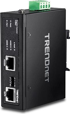 TRENDnet TI-IG60 - Power Injector (DIN-Schienenmontage möglich) - 60 Watt - output connectors: 1 (TI-IG60) von Trendnet