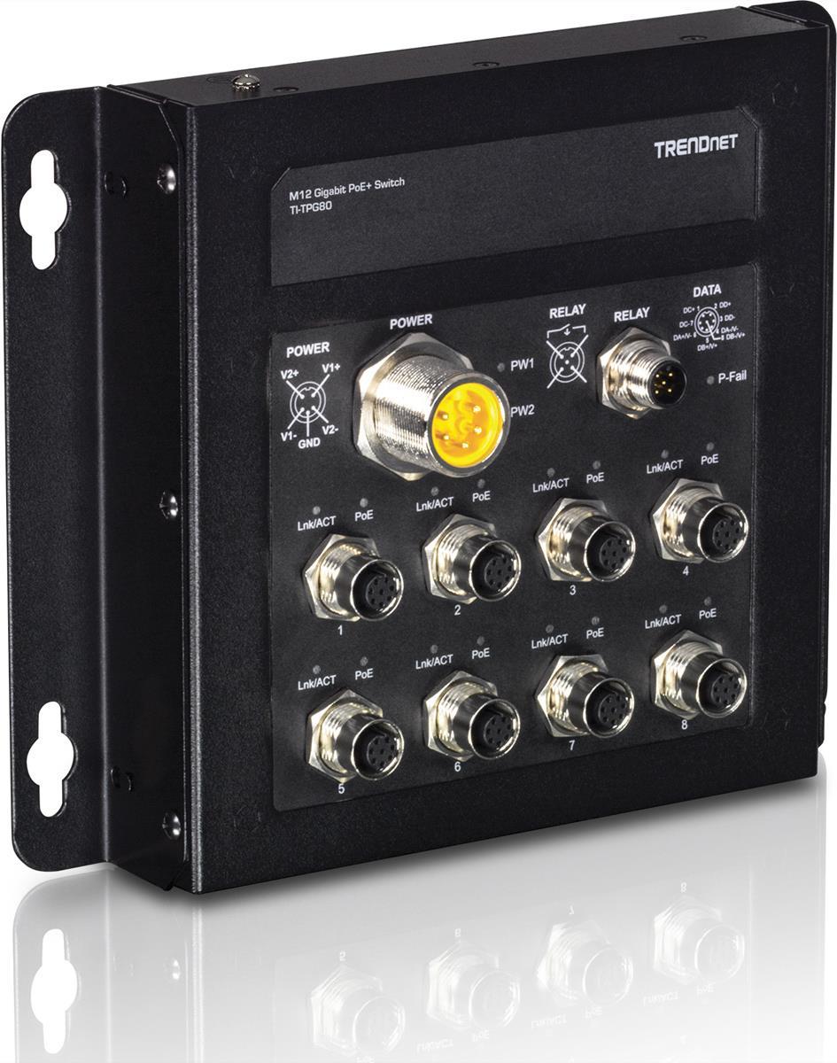 TRENDnet TI-TPG80 - Switch - nicht verwaltet - 8 x 100/1000/10000 + 1 x Shared Gigabit SFP + 1 x SFP - wandmontierbar - Gleichstrom TRENDnet TI-TPG80 - Switch - nicht verwaltet - 8 x 100/1000/10000 + 1 x Shared Gigabit SFP + 1 x SFP - wandmontierbar - Gleichstrom von Trendnet