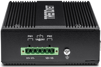TRENDnet TI-UPG62 - Switch - nicht verwaltet - 4 x 10/100/1000 (PoE+) + 2 x Gigabit SFP - an DIN-Schiene montierbar, wandmontierbar - PoE+ (240 W) - Gleichstrom von Trendnet