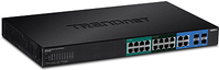 TRENDnet TPE 204US - Switch - Smart - 8 x 10/100/1000 (UPOE) + 8 x 10/100/1000 (PoE+) + 4 x Shared Gigabit SFP - an Rack montierbar - UPOE (370 W) (TPE-204US) von Trendnet