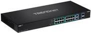 TRENDnet TPE BG182G - Switch - unmanaged - 8 x 10/100/1000 (UPOE / 4PPoE) + 8 x 10/100/1000 (PoE+) + 2 x SFP - an Rack montierbar - UPOE / 4PPoE / PoE+ (440 W) von Trendnet