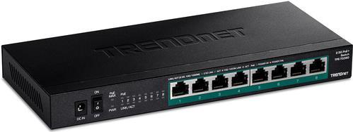 TRENDnet TPE TG380 - Switch - unmanaged - 8 x 10/100/1000/2.5G (PoE+) - Desktop, wandmontierbar - PoE+ (100 W) von Trendnet