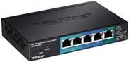 TRENDnet TPE TG50ES - Switch - Smart - 5 x 10/100/1000 (PoE+) - Desktop - PoE+ (30 W) von Trendnet