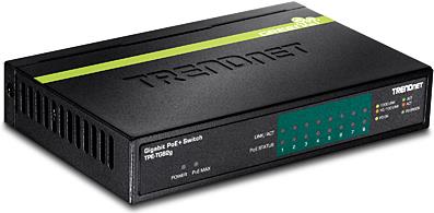 TRENDnet TPE TG82G - Switch - 8 x 10/100/1000 (PoE+) - Desktop - PoE+ (61 W) (TPE-TG82) von Trendnet