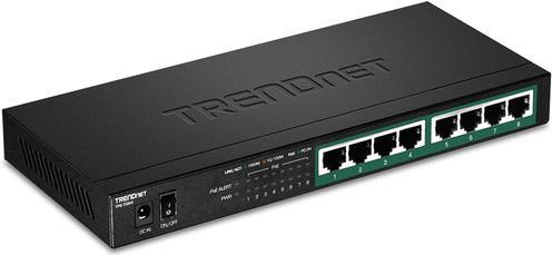 TRENDnet TPE TG84 - Switch - 8 x 10/100/1000 (PoE+) - Desktop, wandmontierbar - PoE+ (120 W) von Trendnet