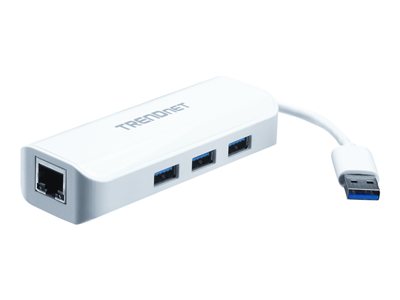 TRENDnet USB 3.0 zu 1* Gbit Ethernet Adapter und 3* USB 3.0 TRENDnet USB 3.0 zu 1* Gbit Ethernet Adapter und 3* USB 3.0 von Trendnet
