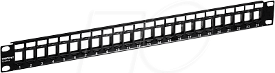 TRN TC-KP24 - 19'' Patchpanel für 24x Keystone Module, schwarz von Trendnet