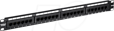 TRN TC-P24C6 - Patchpanel, 24-Port, Cat.6, 1 HE von Trendnet