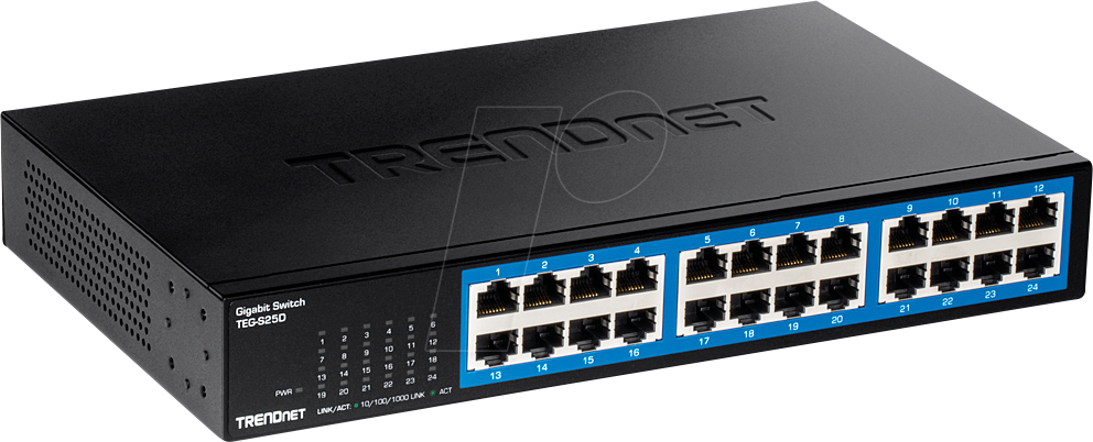 TRN TEG-S25D - Switch, 24-Port, Gigabit Ethernet von Trendnet