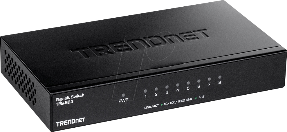 TRN TEG-S83 - Switch, 8-Port, Gigabit Ethernet von Trendnet