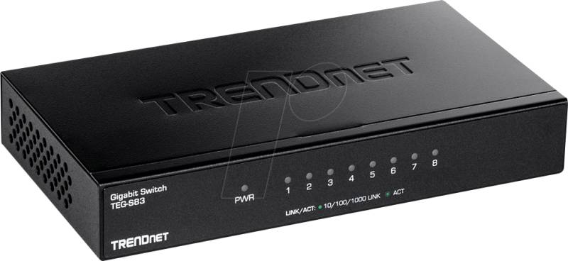 TRN TEG-S83 - Switch, 8-Port, Gigabit Ethernet von Trendnet