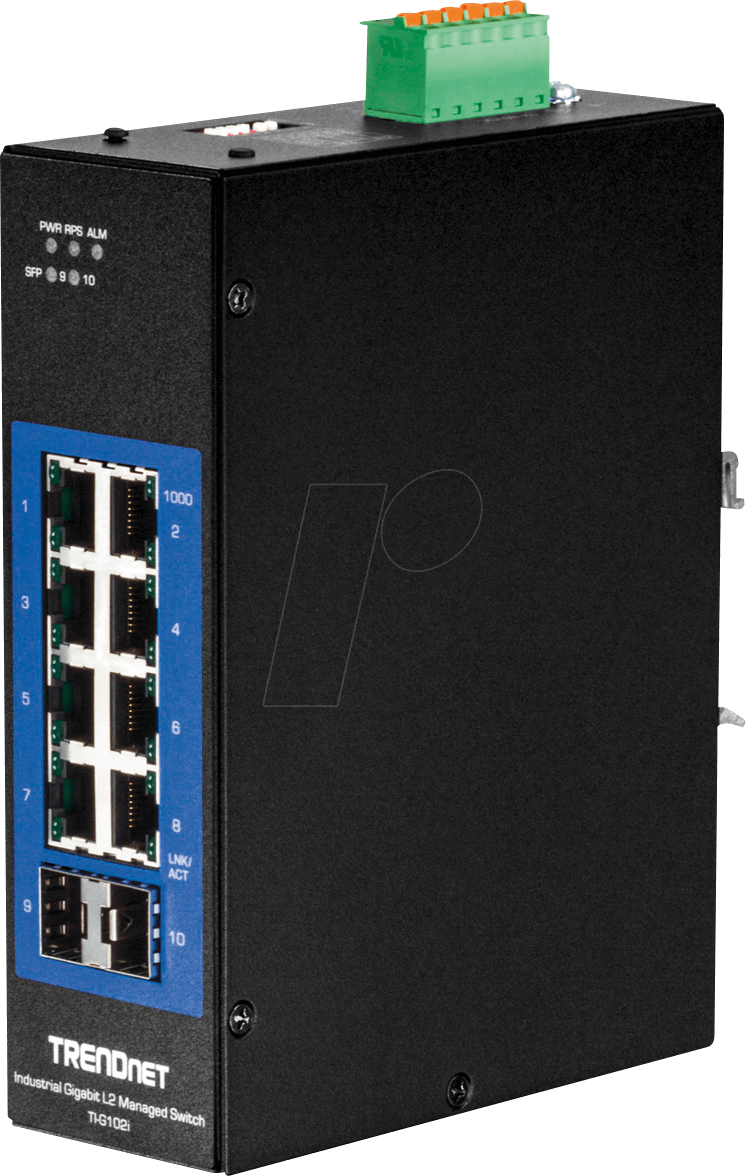 TRN TI-G102I - Switch, 10-Port, Gigabit Ethernet, 2x SFP von Trendnet