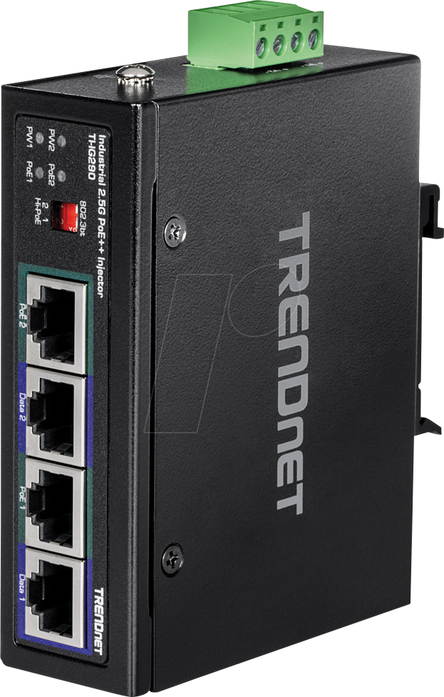 TRN TI-IG290 - Power over Ethernet (PoE++) Injektor, 2-Port von Trendnet