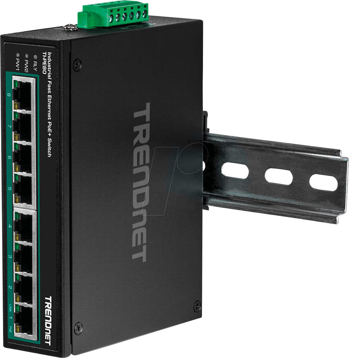 TRN TI-PE80 - Switch, 8-Port, Fast Ethernet, PoE+ von Trendnet