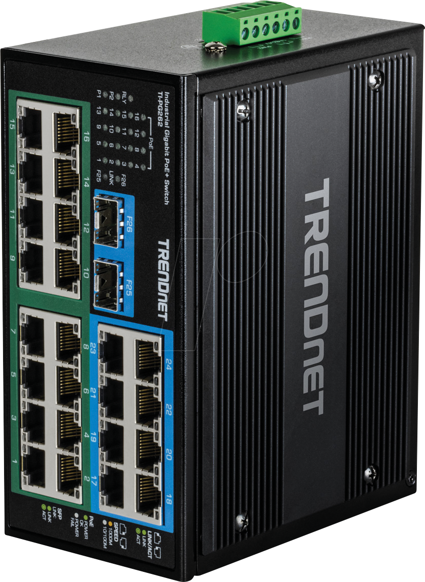 TRN TI-PG262 - Switch, 26-Port, Gigabit Ethernet, SFP, PoE+ TRN TI-PG262 - Switch, 26-Port, Gigabit Ethernet, SFP, PoE+ von Trendnet