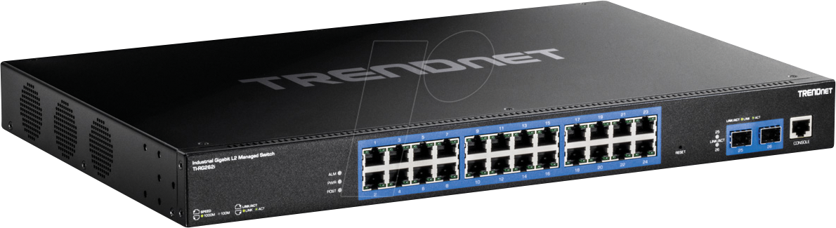 TRN TI-RG262I - Switch, 26-Port, Gigabit Ethernet, SFP TRN TI-RG262I - Switch, 26-Port, Gigabit Ethernet, SFP von Trendnet