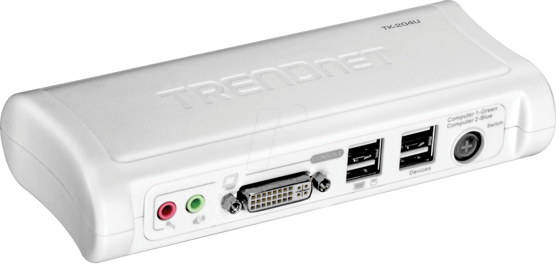 TRN TK-204UK - 2 PORT DVI/USB/Audio KVM Switch KIT von Trendnet