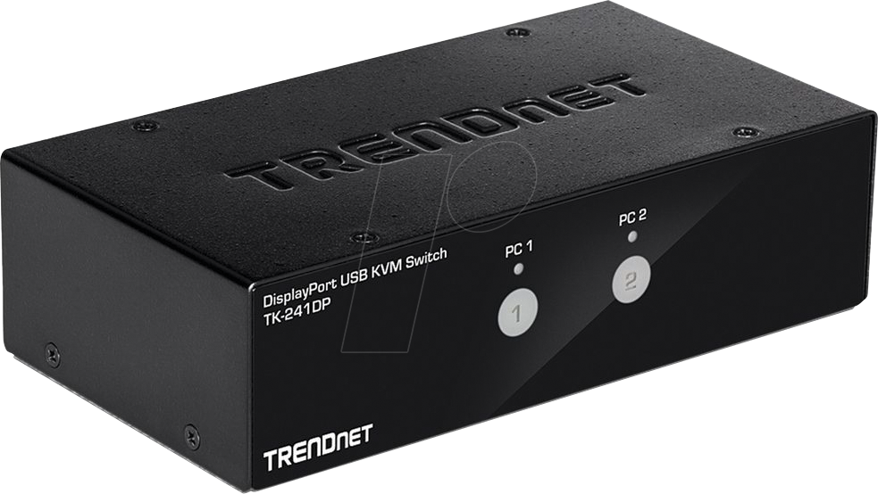 TRN TK-241DP - 2-Port KVM Switch, DisplayPort, USB, Audio von Trendnet