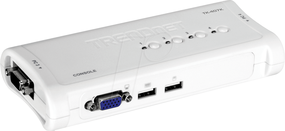 TRN TK-407K - 4-Port KVM Switch, VGA von Trendnet