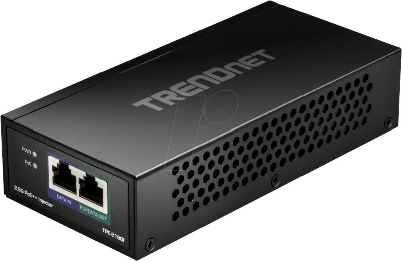 TRN TPE-219GI - Power over Ethernet (PoE++) Injektor, 2,5 Gigabit Ethernet von Trendnet