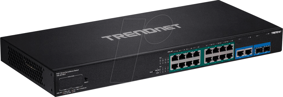 TRN TPE-3012LS - Switch, 12-Port, Gigabit Ethernet, PoE+, 2x RJ45/SFP von Trendnet