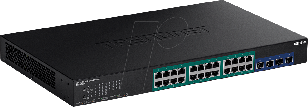 TRN TPE-30284 - Switch, 28-Port, Gigabit Ethernet, SFP+, PoE+ von Trendnet