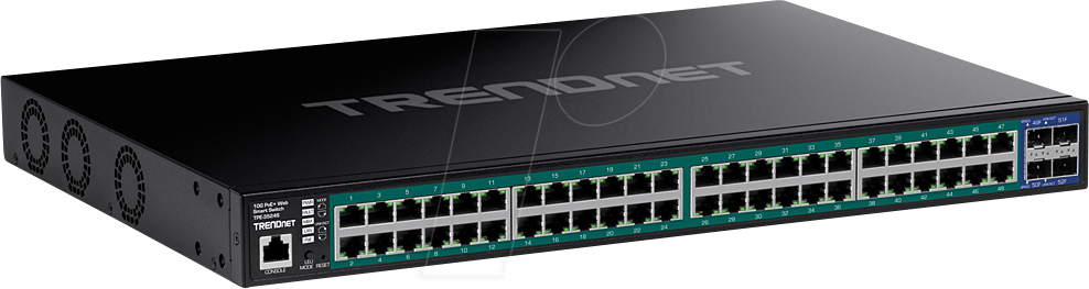 TRN TPE-3524S - Switch, 52-Port, Gigabit Ethernet, PoE+, SFP+ von Trendnet