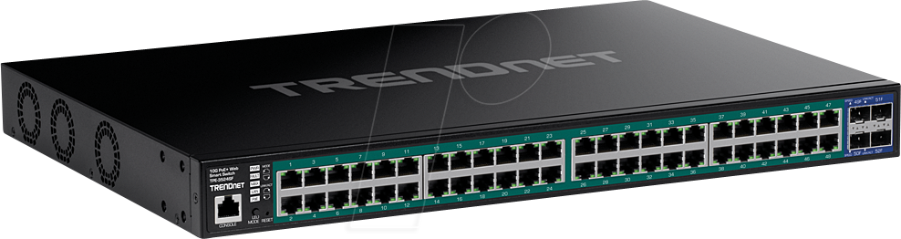 TRN TPE-3524SF - Switch, 52-Port, Gigabit Ethernet, PoE+, SFP+ von Trendnet