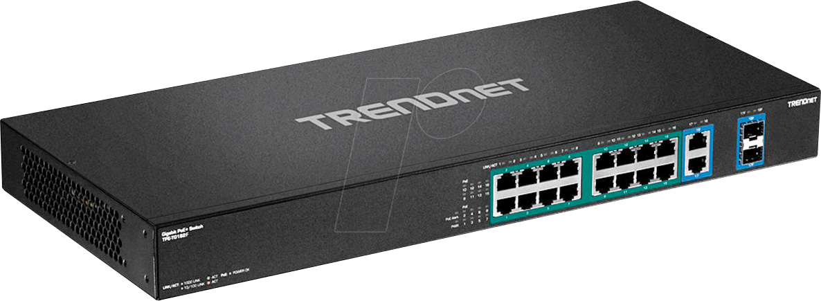 TRN TPE-TG182F - Switch, 18-Port, Gigabit Ethernet, PoE von Trendnet
