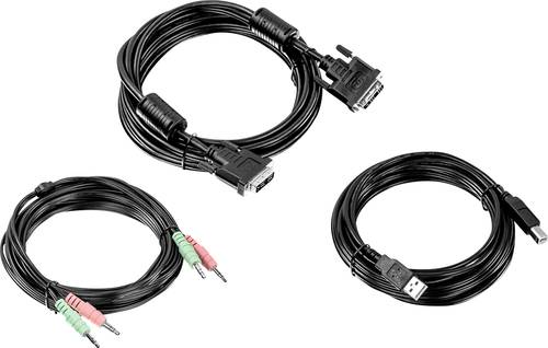 TrendNet KVM Adapter [1x DVI-Stecker 18+5pol., USB 2.0 Stecker A, Klinkenstecker 3.5mm - 1x DVI-Stec von Trendnet