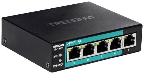 TrendNet TE-FP051 Netzwerk Switch 10 / 100MBit/s PoE-Funktion von Trendnet
