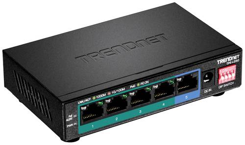 TrendNet TPE-LG50 Netzwerk Switch 10 / 100 / 1000MBit/s PoE-Funktion von Trendnet