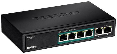 TrendNet TPE-S50 Netzwerk Switch 10 / 100MBit/s PoE-Funktion von Trendnet