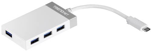 TrendNet TUC-H4E 4 Port USB-Kombi-Hub Grau von Trendnet