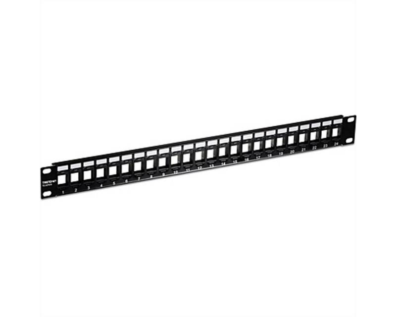 Trendnet TC-KP24 Patch Panel Netzwerk-Panel (bestückt, 24 Ports, 24-Port Blank Keystone 1U) von Trendnet