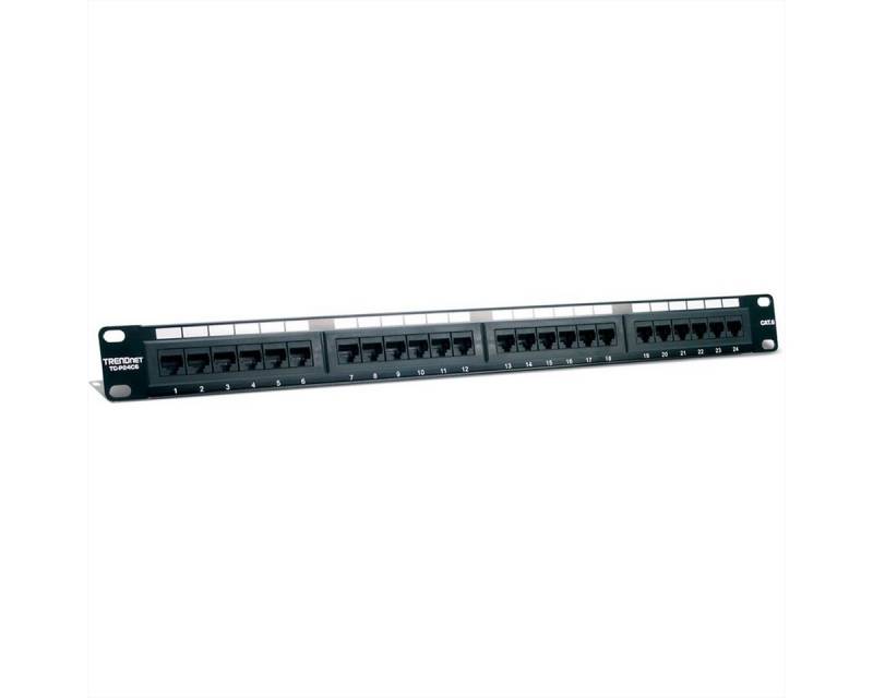 Trendnet TC-P24C6 Patch Panel Netzwerk-Panel (bestückt, 24 Ports, 24-port Cat6 Unshielded) von Trendnet