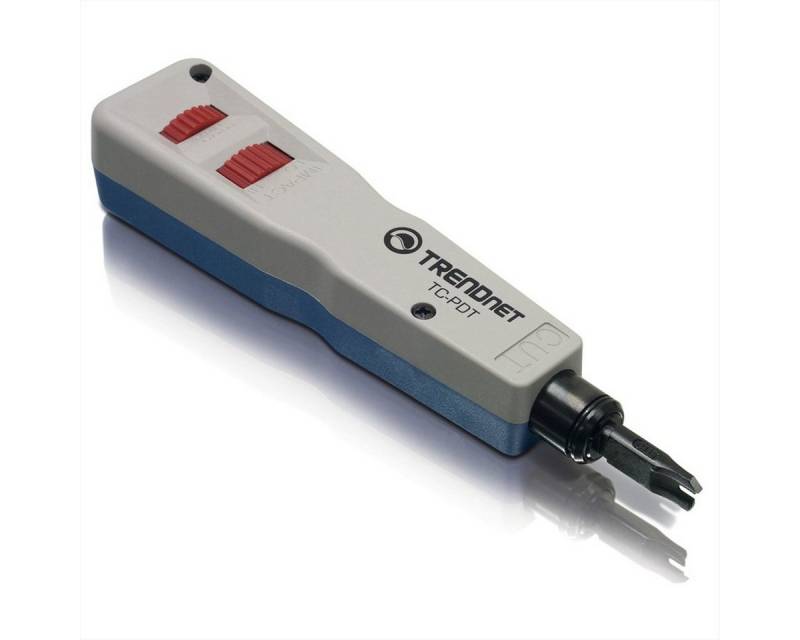 Trendnet TC-PDT Auflegewerkzeug Punch Down Tool mit 110 and Krone Blade Netzwerk-Switch von Trendnet