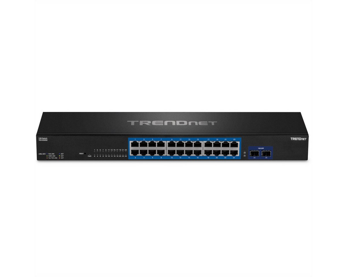 Trendnet TEG-30262 24-Port Switch Netzwerk-Switch (Gigabit 2x10G SFP+ Slots) von Trendnet