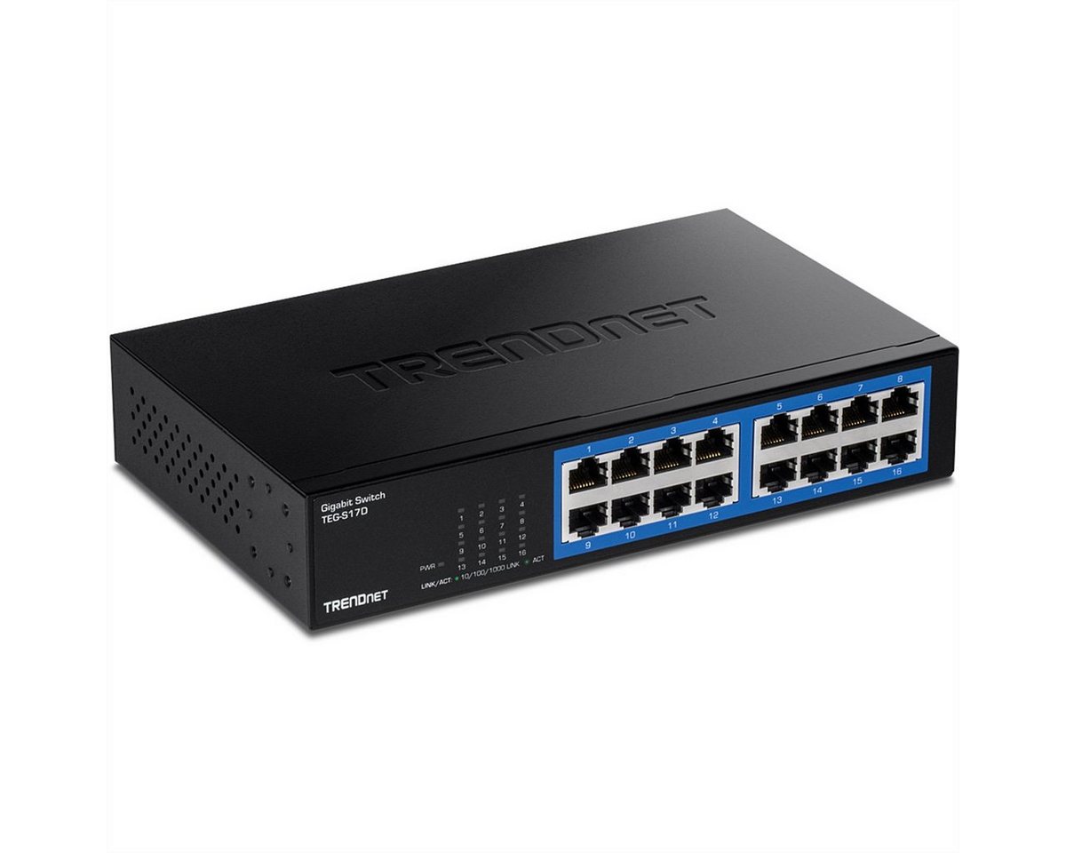 Trendnet TEG-S17D Netzwerk-Switch (16-Port Gigabit-Desktop-Switch) von Trendnet