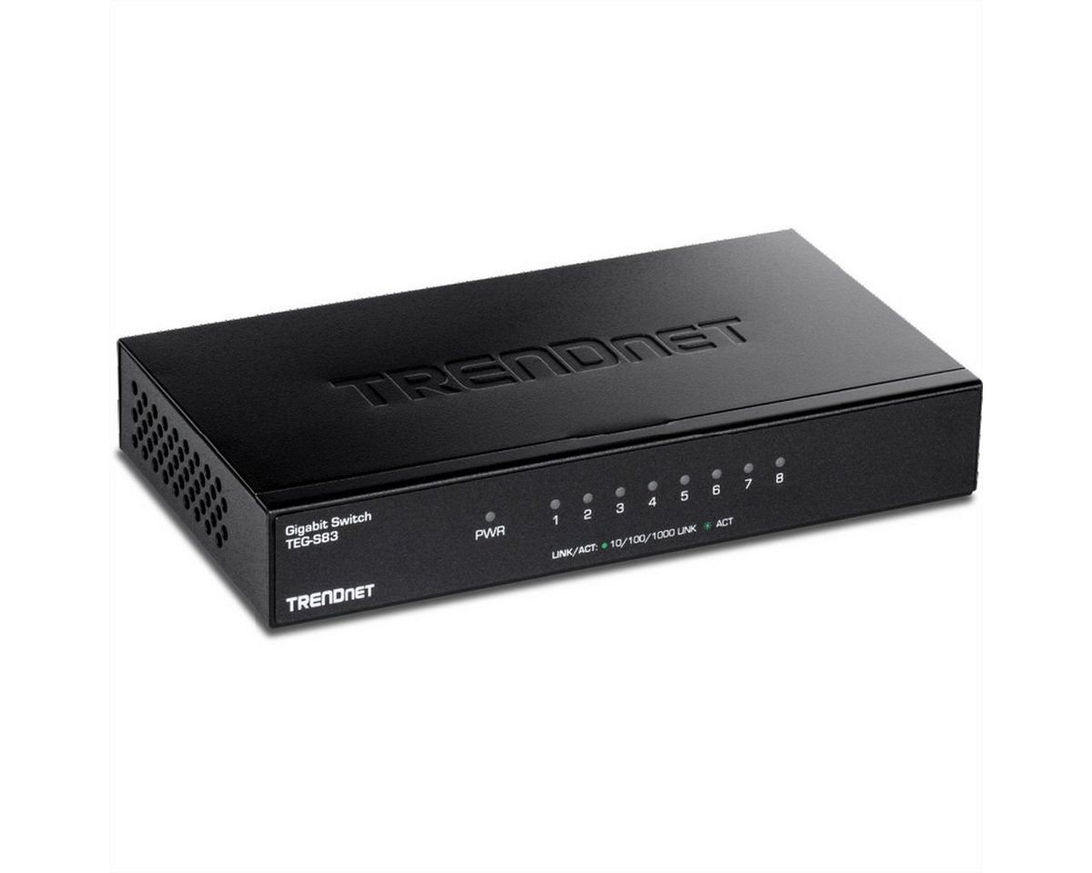 Trendnet TEG-S83 Netzwerk-Switch (8-Port Gigabit-Desktop-Switch) von Trendnet