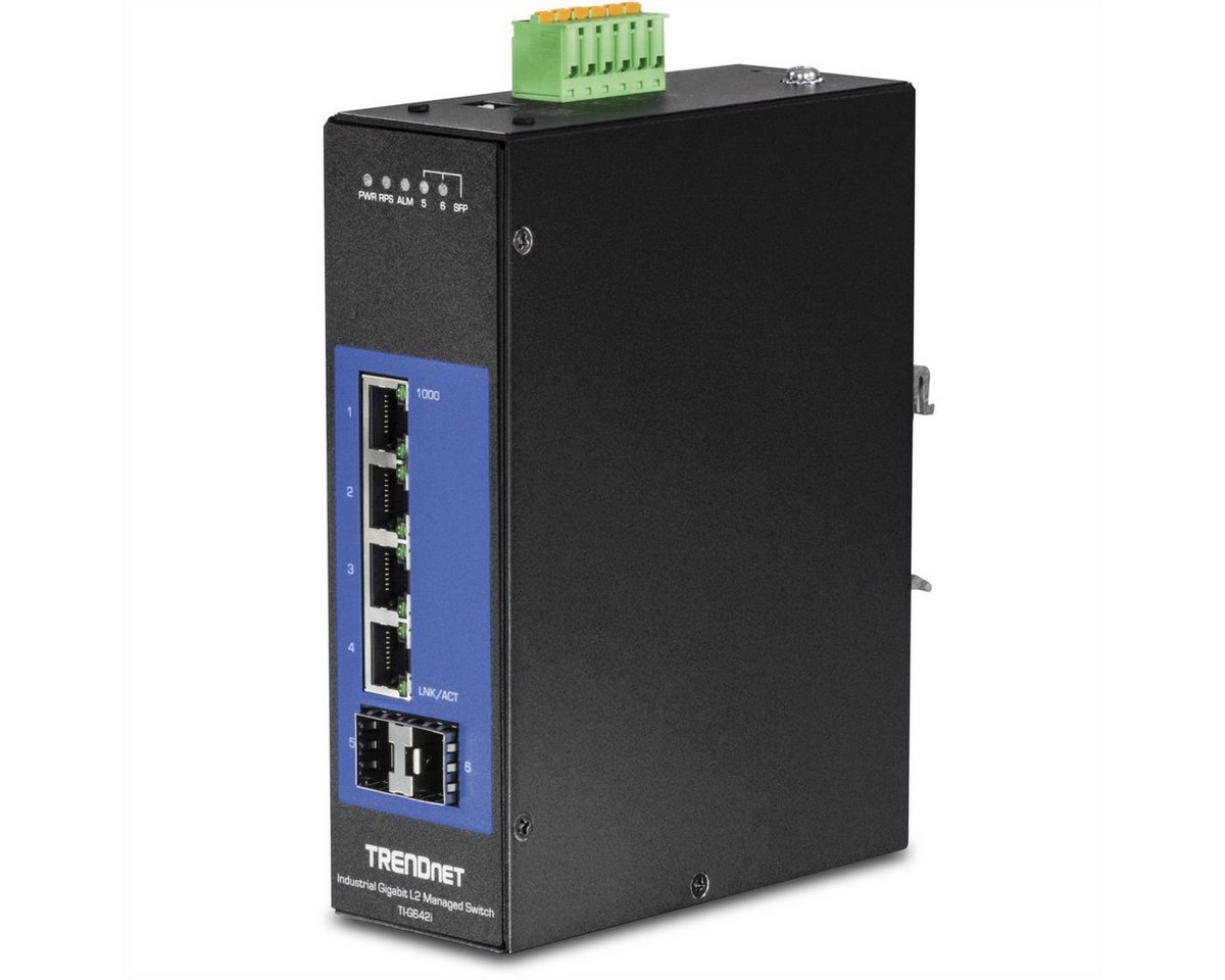 Trendnet TI-G642i DIN-Rail Switch 6-Port Industrial Gigabit L2 Netzwerk-Switch Trendnet TI-G642i DIN-Rail Switch 6-Port Industrial Gigabit L2 Netzwerk-Switch von Trendnet