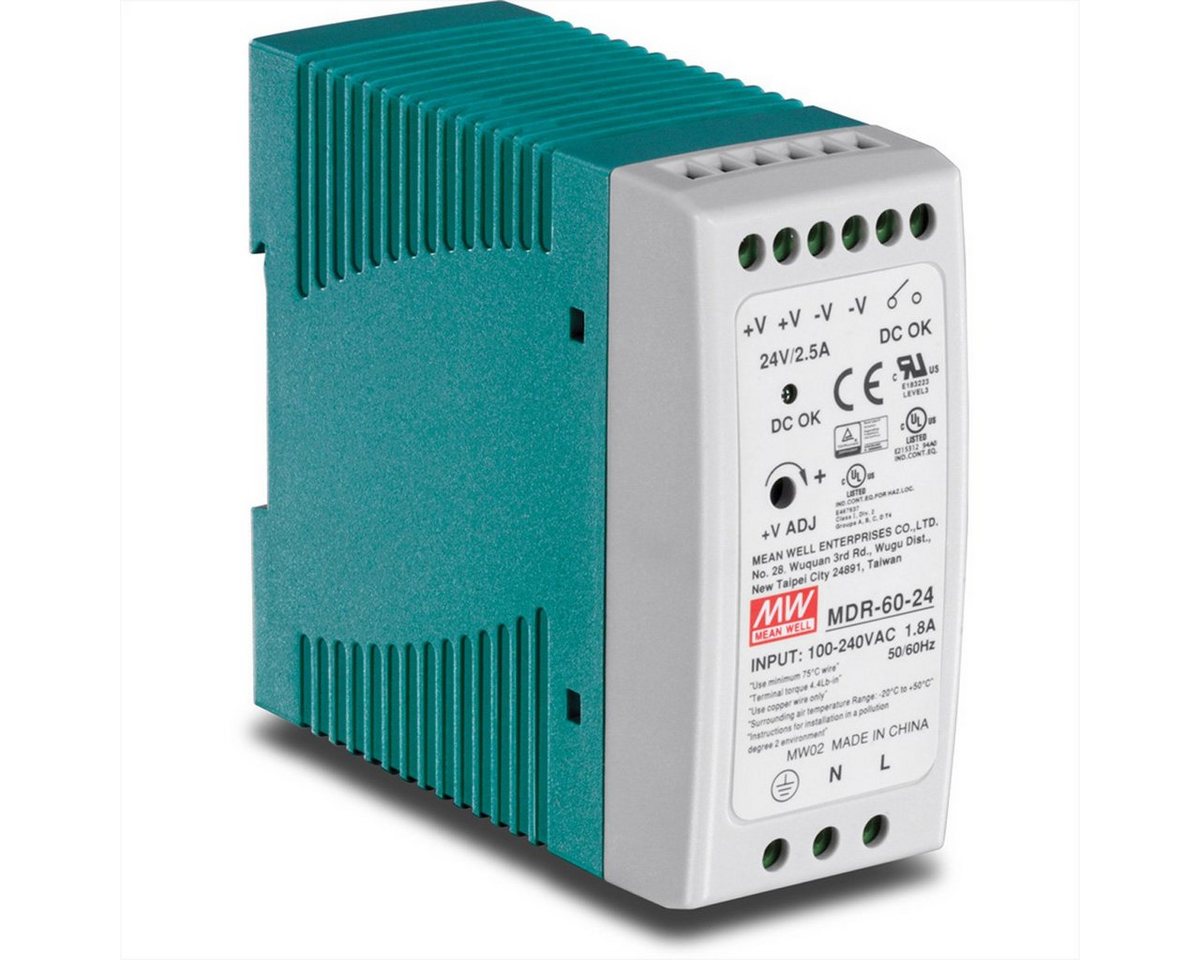 Trendnet TI-M6024 industrielles DIN-Rail-Netzteil Netzwerk-Switch von Trendnet