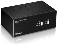 Trendnet TK-240DP Tastatur/Video/Maus (KVM)-Switch Schwarz (TK-240DP) von Trendnet