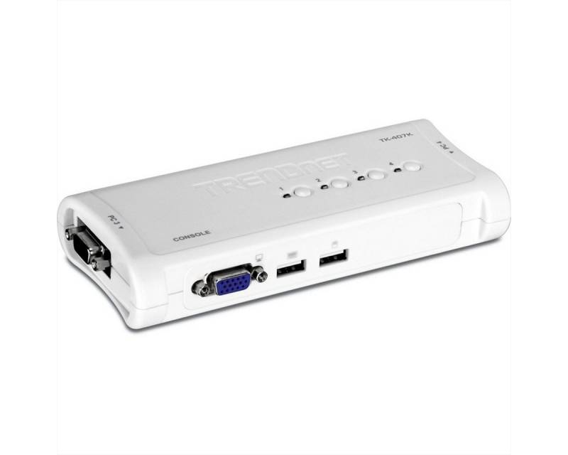 Trendnet TK-407K KVM Switch 4-Port USB Kit Computer-Adapter von Trendnet