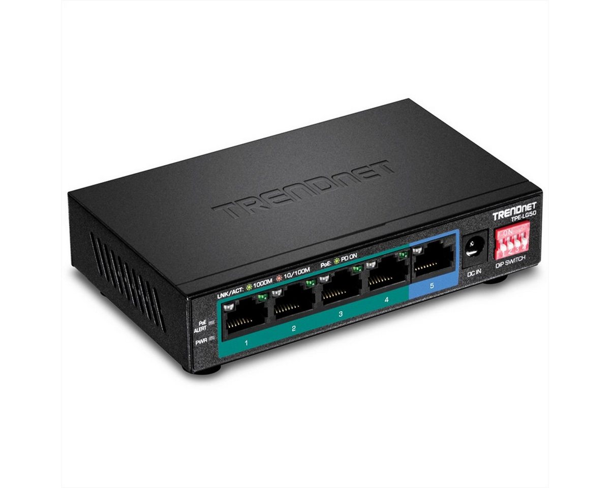 Trendnet TPE-LG50 PoE+ Switch Netzwerk-Switch Trendnet TPE-LG50 PoE+ Switch Netzwerk-Switch von Trendnet
