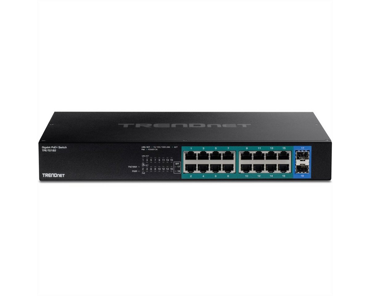 Trendnet TPE-TG182 18-Port Gigabit PoE+ Switch Netzwerk-Switch von Trendnet