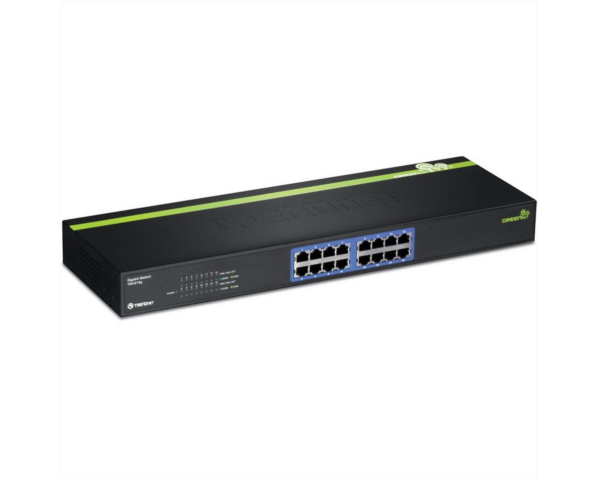 Trendnet TRENDNET 16-port Gigabit GREENnet Switch (Rack Mount) Netzwerk-Switch von Trendnet